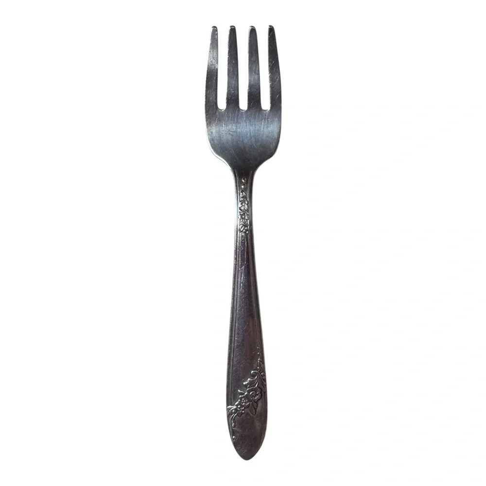 Tudor Plate Oneida Community Vintage 1946 Queen Bess II Silverplated Baby Fork